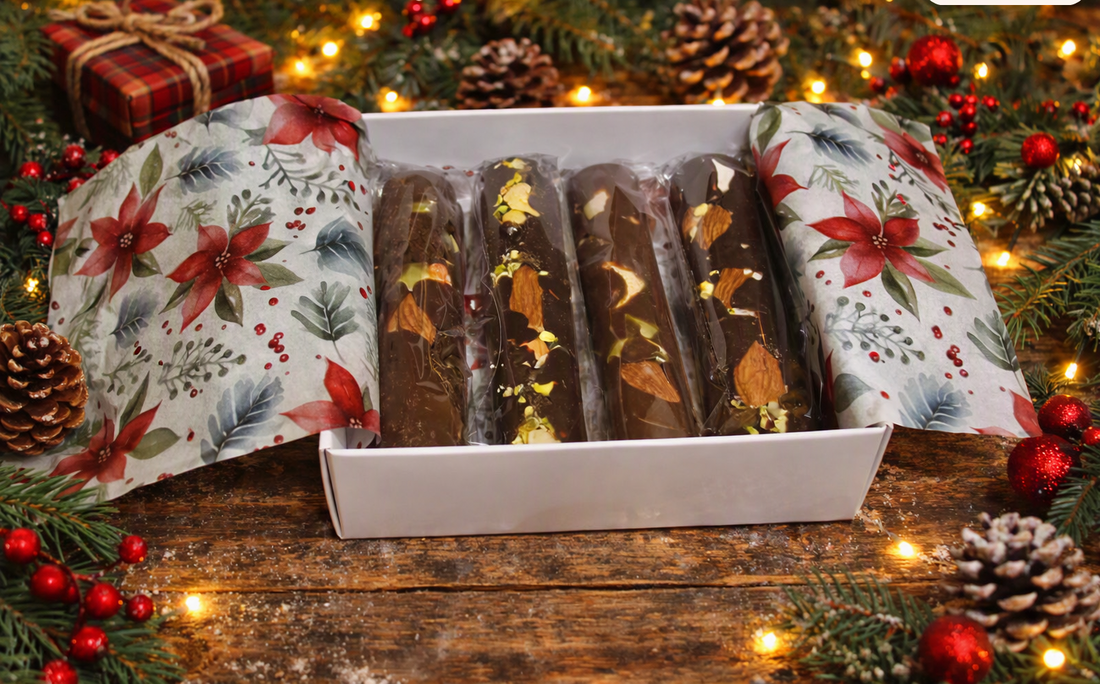 A Little Box of Christmas Joy: Our New Vegan Chocolate Baton Gift Box