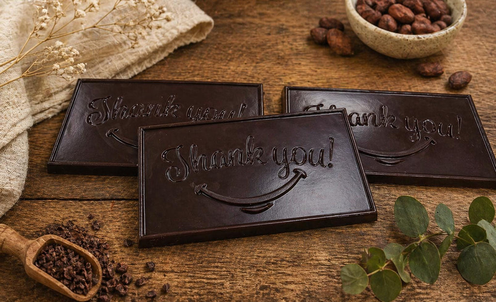 Thank You Bar 120g Belgian Chocolate.