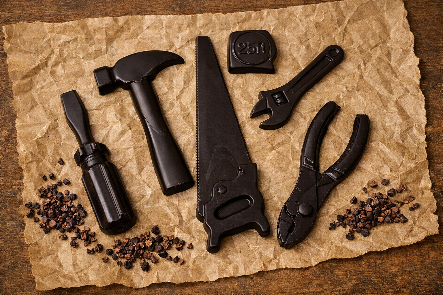 Belgian Chocolate tool set - 125g Milk, Dark or White