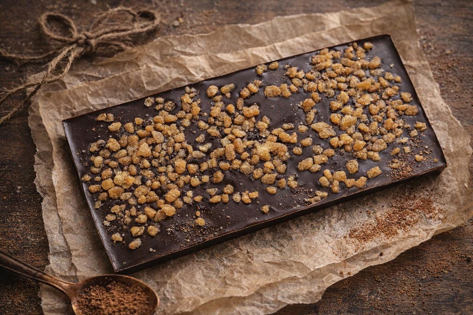 Handcrafted Salted Caramel Chocolate Bar – Small Batch Artisan Chocolate – Sweet & Salty Treat