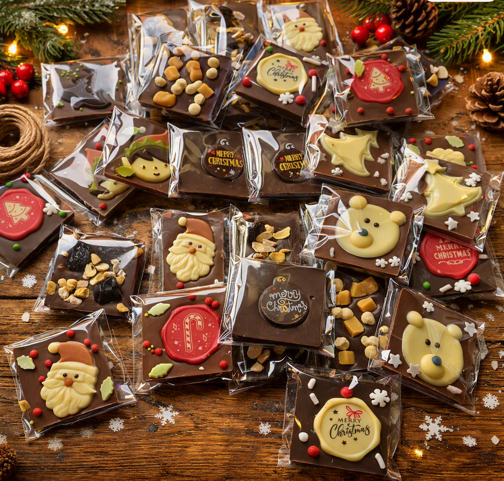 Christmas Advent Calendar Countdown – 24 Handmade Belgian Chocolate Bars