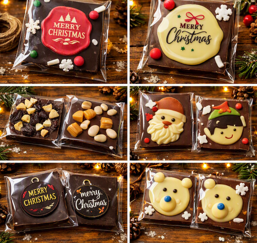 Christmas Advent Calendar Countdown – 24 Handmade Belgian Chocolate Bars