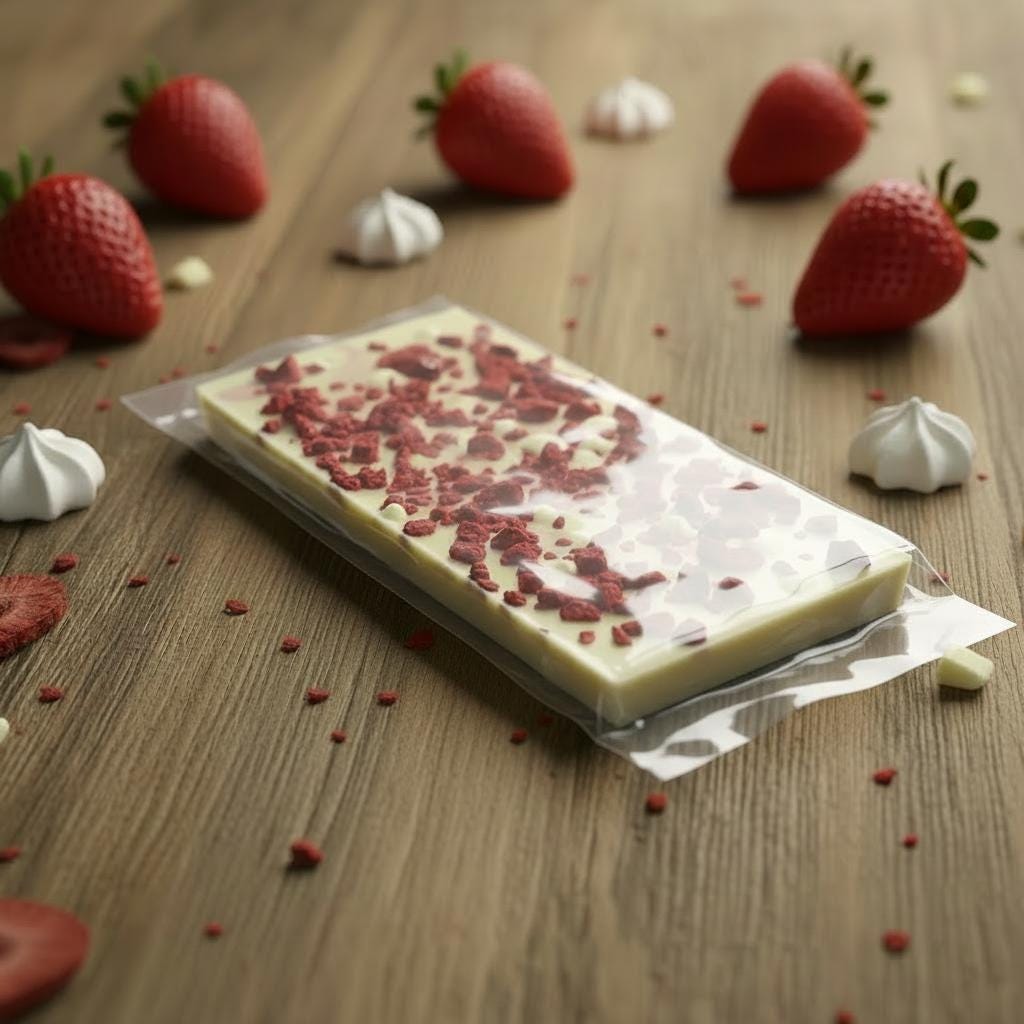 Handcrafted White Chocolate Eton Mess Bar