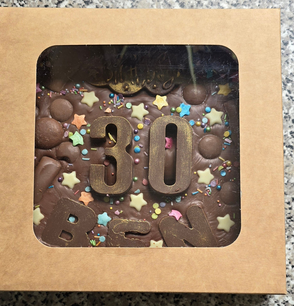 Giant 8 inch personalised chocolate pizza